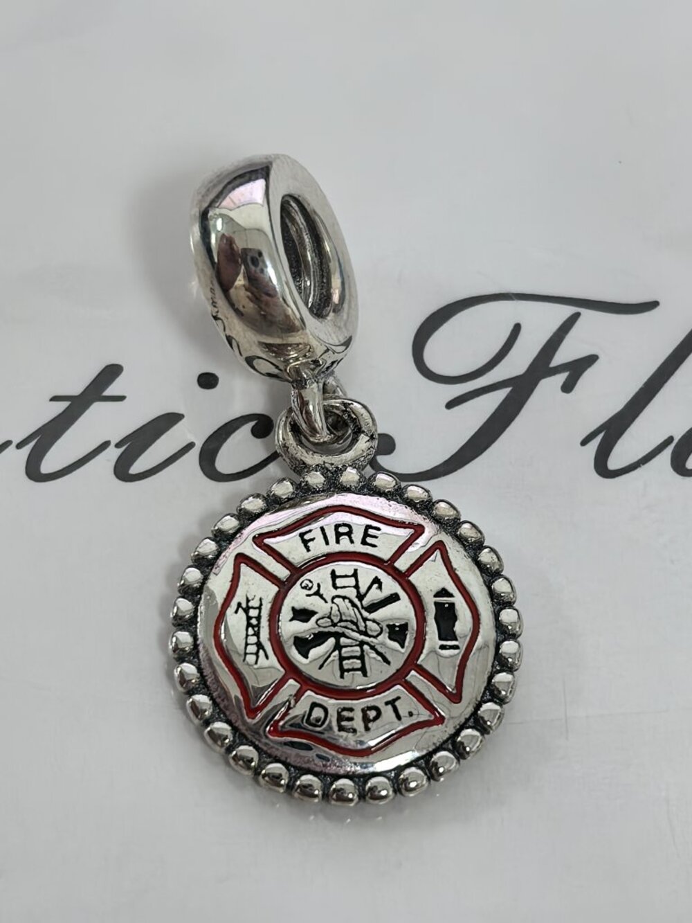 Pandora Authentic FIRE DEPT Exclusive Charm, S925 Silver Jewelry Bracelets